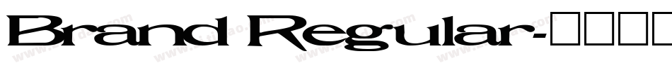 Brand Regular字体转换
